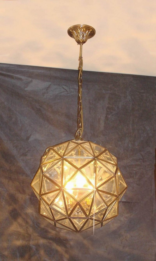 Copper Pendant Lamp with Glass Decorative 19012 Pendant Lighting