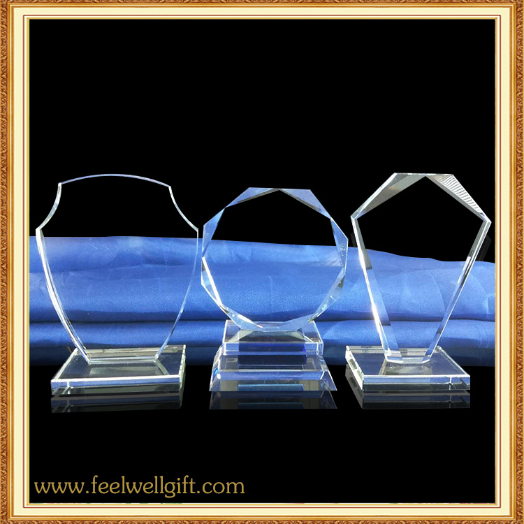 Wholesale Cheap Custom Transparent Crystal Trophies and Awards