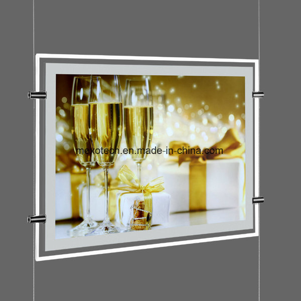 Slimline Acrylic LED Light Box with Magnetic Open