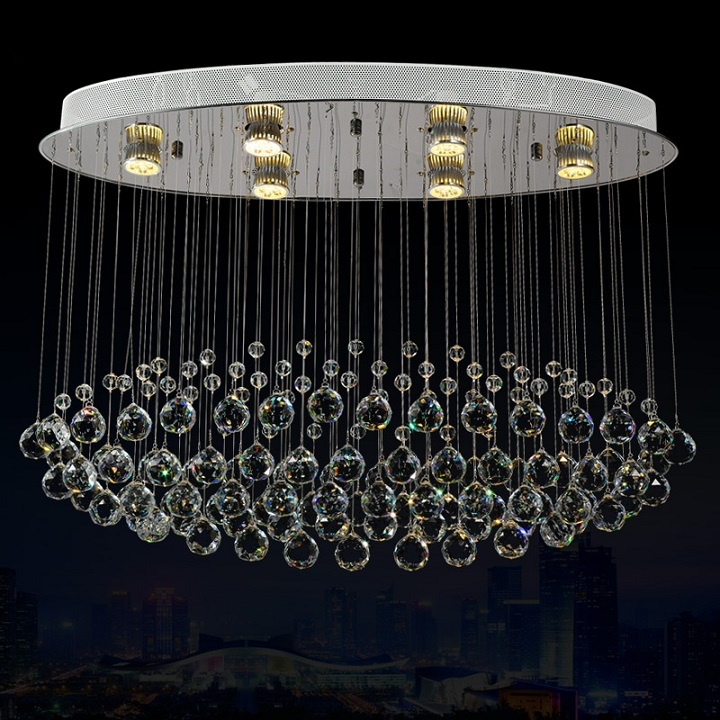New Design Factory Crystal Ceiling Lighting LED Chandeliers 7006-6