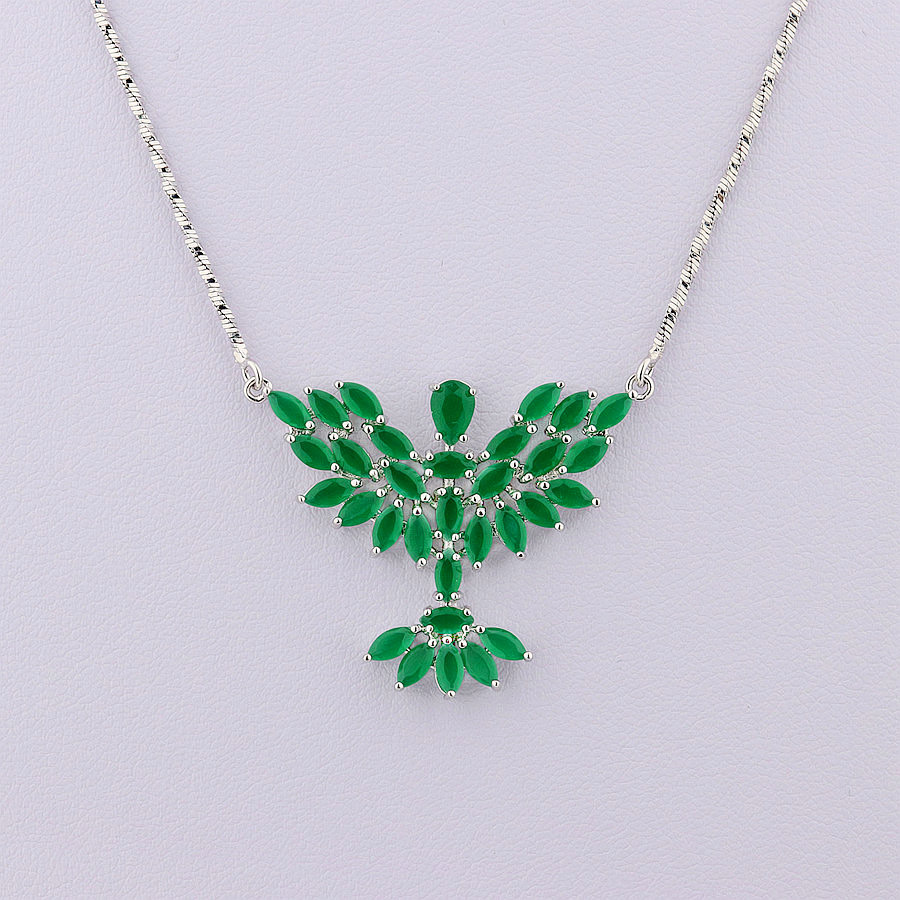 White Gold Plated Party Necklace Fashion Crystal Pendant Necklace