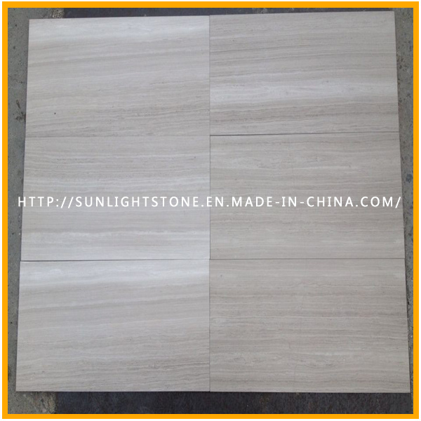 Chinese Wooden White Vein Marble for Stone Flooring and Wall Tiles