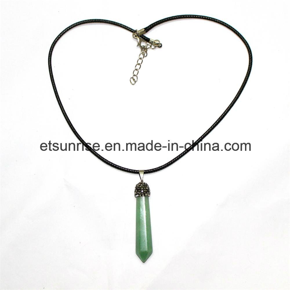 Semi Precious Stone Fashion Crystal Beaded Necklace Jewelry