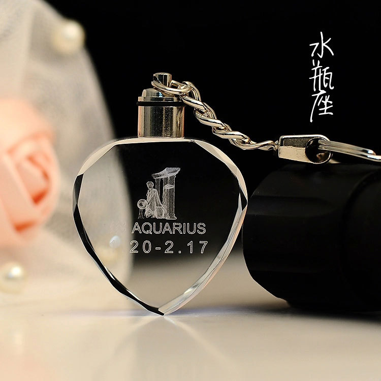 K9 Heart Crystal Keychain Free Logo