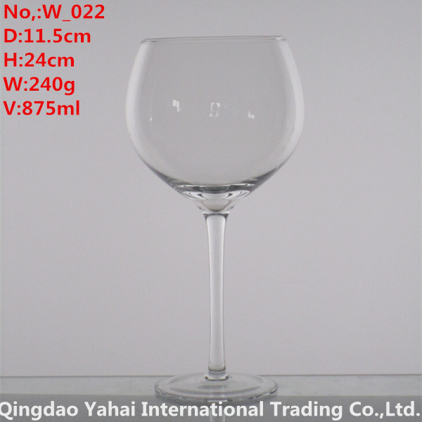 875ml Clear Colored Wine Glass