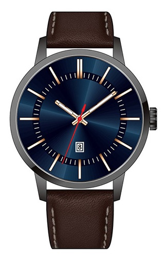 Fashion Waterproof Sapphire Crystal Glass Stainless Steel Casual Quartz Watch