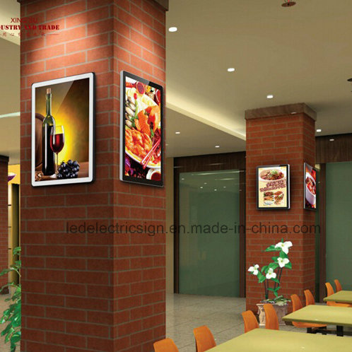 Aluminum Frame Round Ultra-Thin LED Crystal