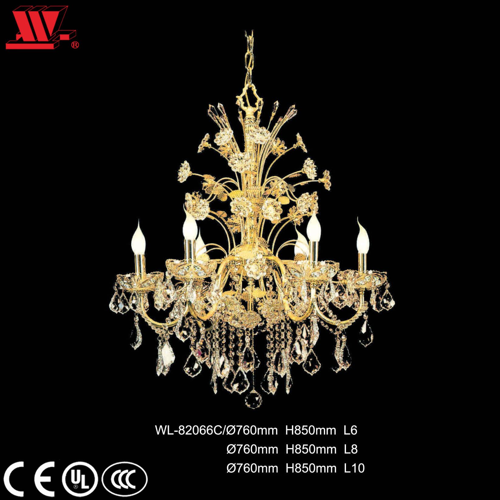Crystal Chandelier with Glass Chains Wl-82066c