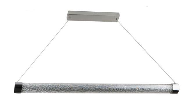 Modern 36W LED Chrome and Crystal Pendant Lamp (LED-15117P)