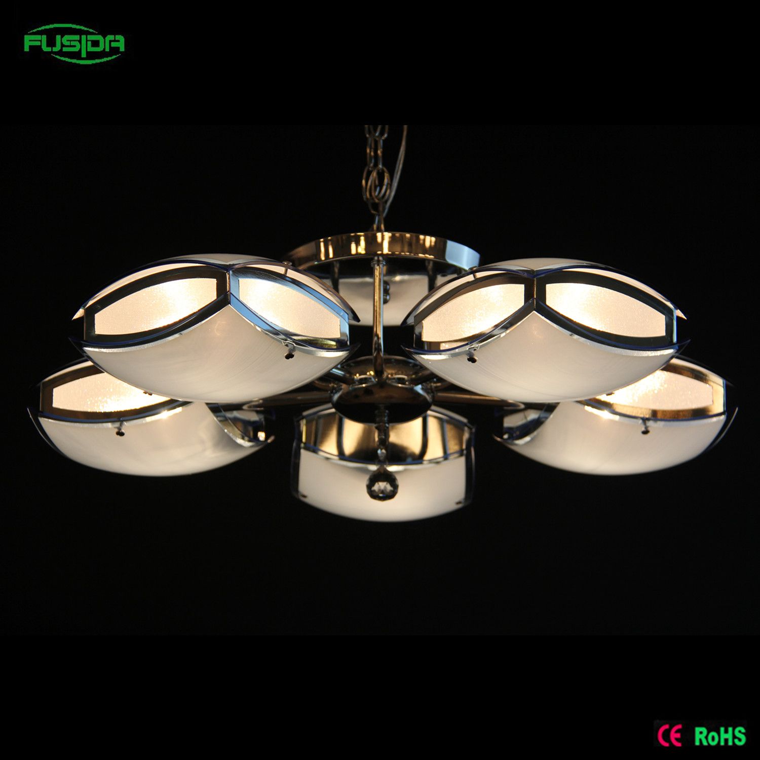 Simple Glass Chandelier Lighting, Chandeliers in Decoration