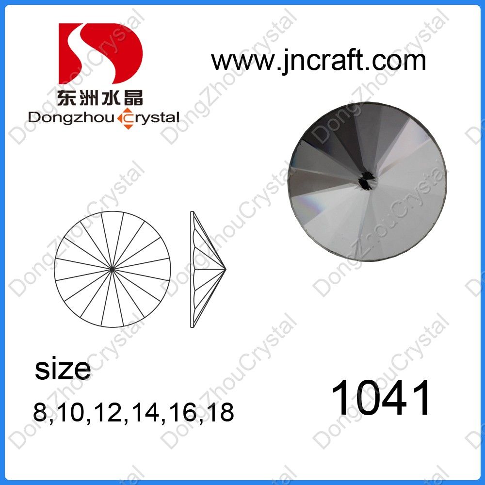 Round Shape Top Quality Crystal Glass Rhinestone for Decoration
