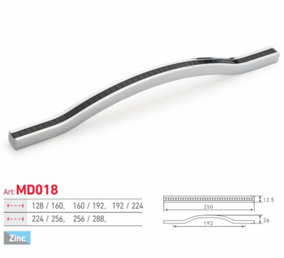 Modern Simple Design Zinc Alloy PC Finish Cabinet Handle (MD018)
