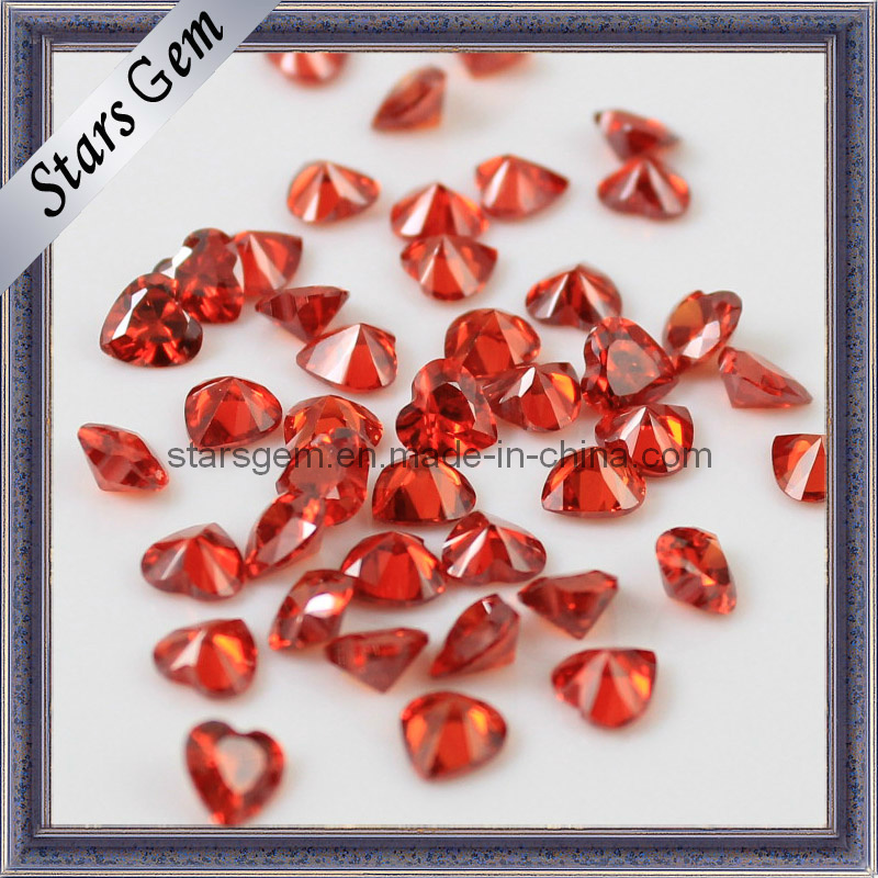 Heart Shaped Decorative Beads New Fashion Cubic Zirconia