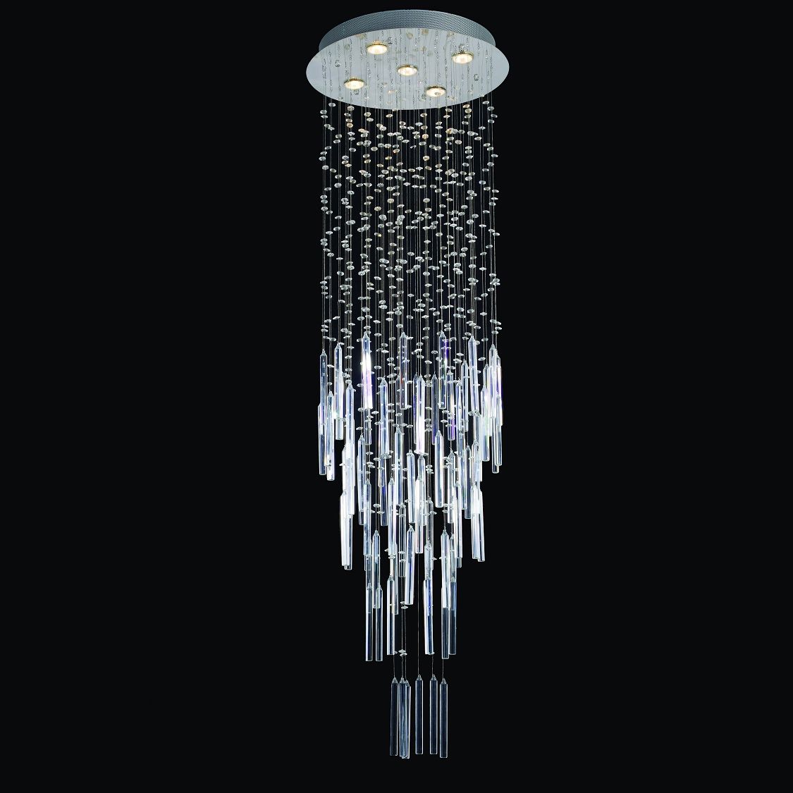 Transparent Candle Crystal Chandlier (GD-6010-5)