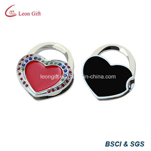Crystal Heart Shape Table Bag Hanger for Sale
