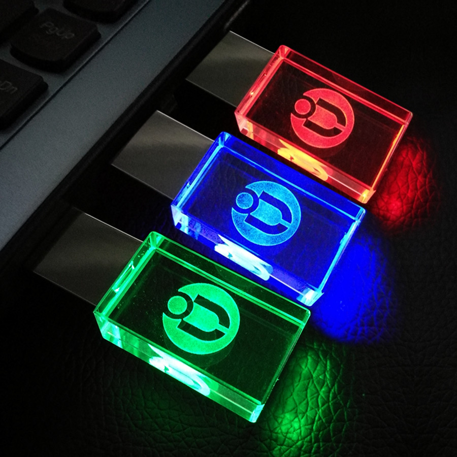 High Grade Metal Crystal USB 2.0 Memory Stick Flash Drive