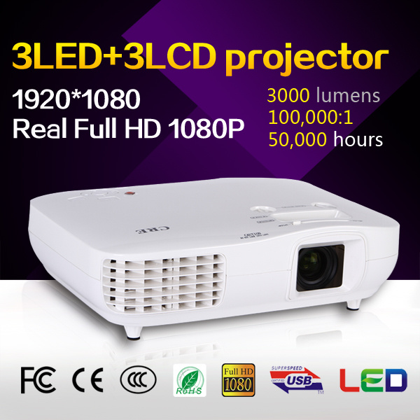 World Best Full HD 3LED 3LCD Projector