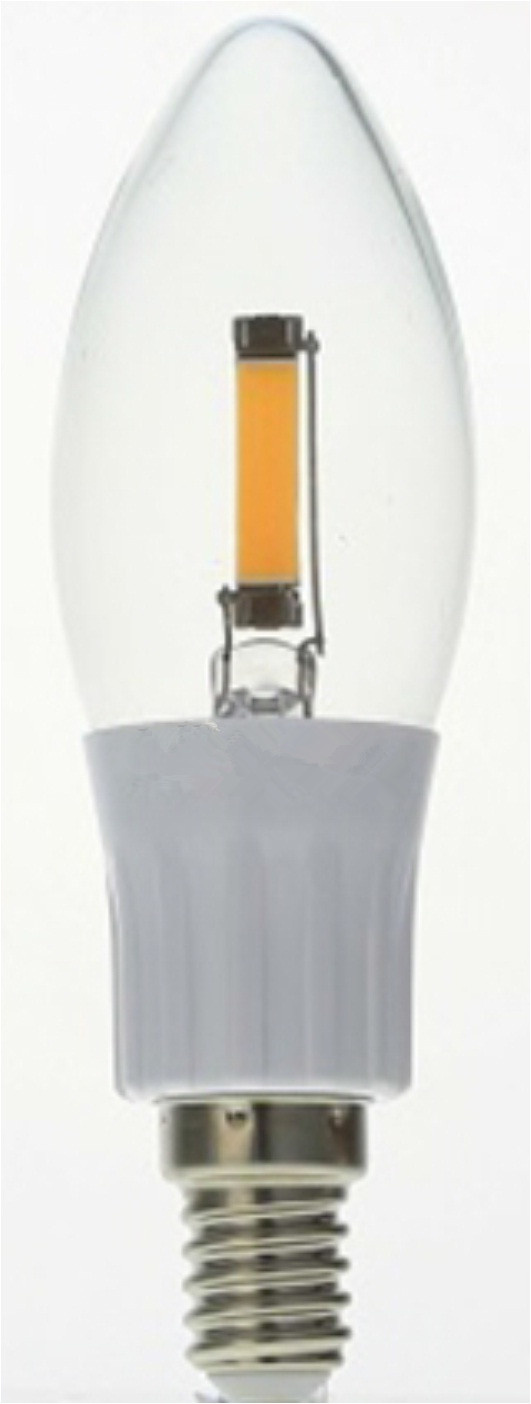 C35 1.6W 210lm Cw E14 COB LED Candle