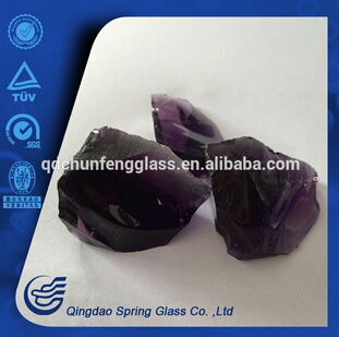 Decorative Purple Clear Glass Crystals