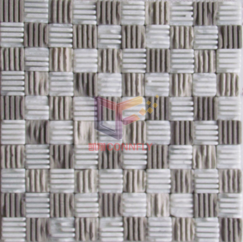 Serration Marble Mosaic Tile (CFS918)