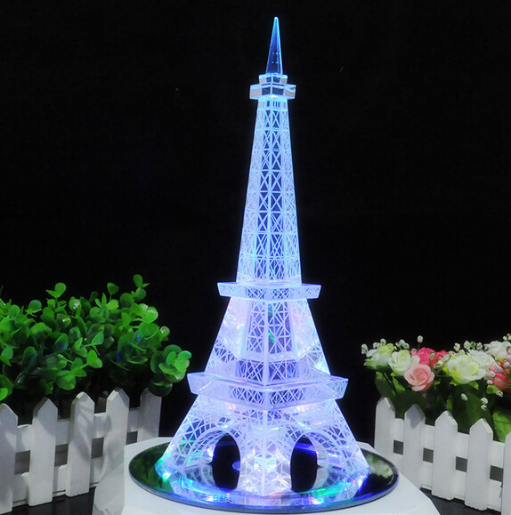 Crystal Glass Eiffel Tower Craft for Gift