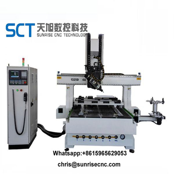 Ce Woodworking CNC Machine 4 Axis CNC Wood Router 1325 CNC Machine
