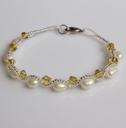 Cheap Fanncy Freshwater Pearl Bracelet (EB1511-1)