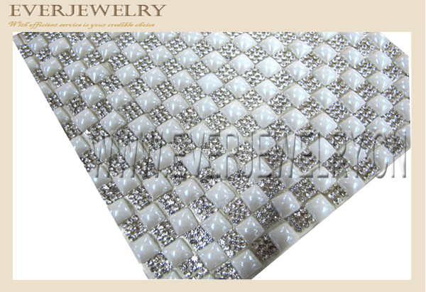 24*40 Wholesale All Glass Crystal Rhinestone Mesh Garment Accessories Decorate