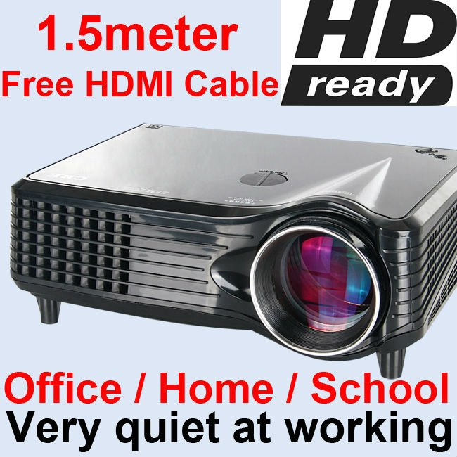 CE Certificate 1500 Lumens Liquid Crystal Display LCD LED Projector