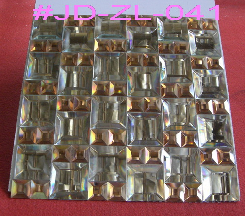 Cupboard Ornaments Shiny Glass Mirror Tile