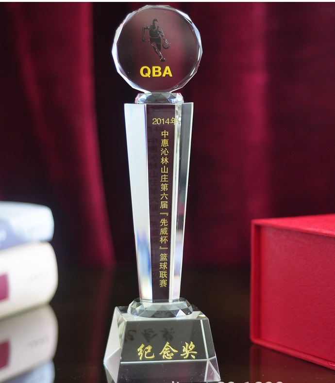 Custom Crystal Trophy Cup for Business Gift
