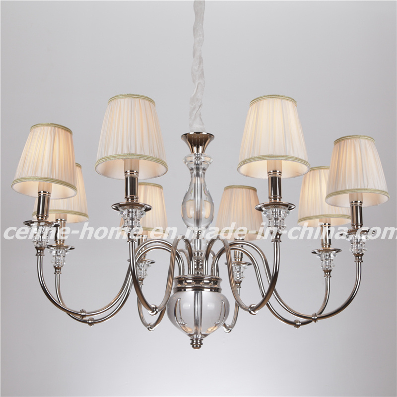 Atique Iron Chandelier Lamp with Fabric Shade (SL2068-8)