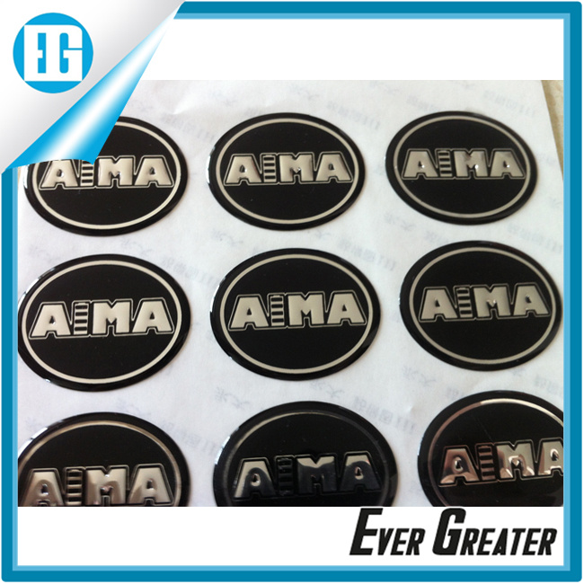 Custom Embossed Dome Sticker for Promotion