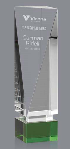 Serenity Award with Green Base