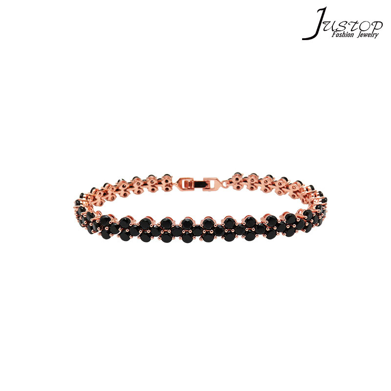 China Factory Rose Gold Crystal Link Bracelet for Girl