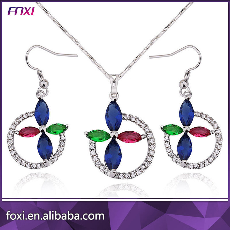 New Design Fashion Small Gold Plating Brass Jewelry Sets