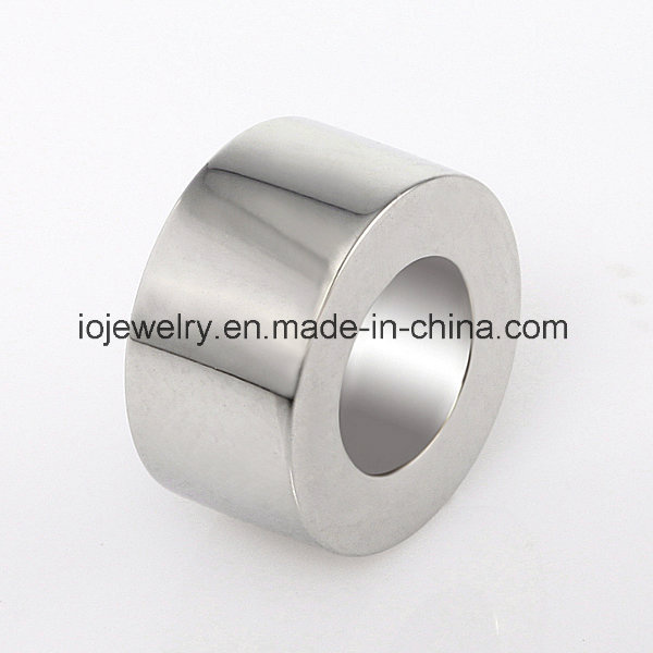 Custom Silver Plain Beads for Company Logo Engraving
