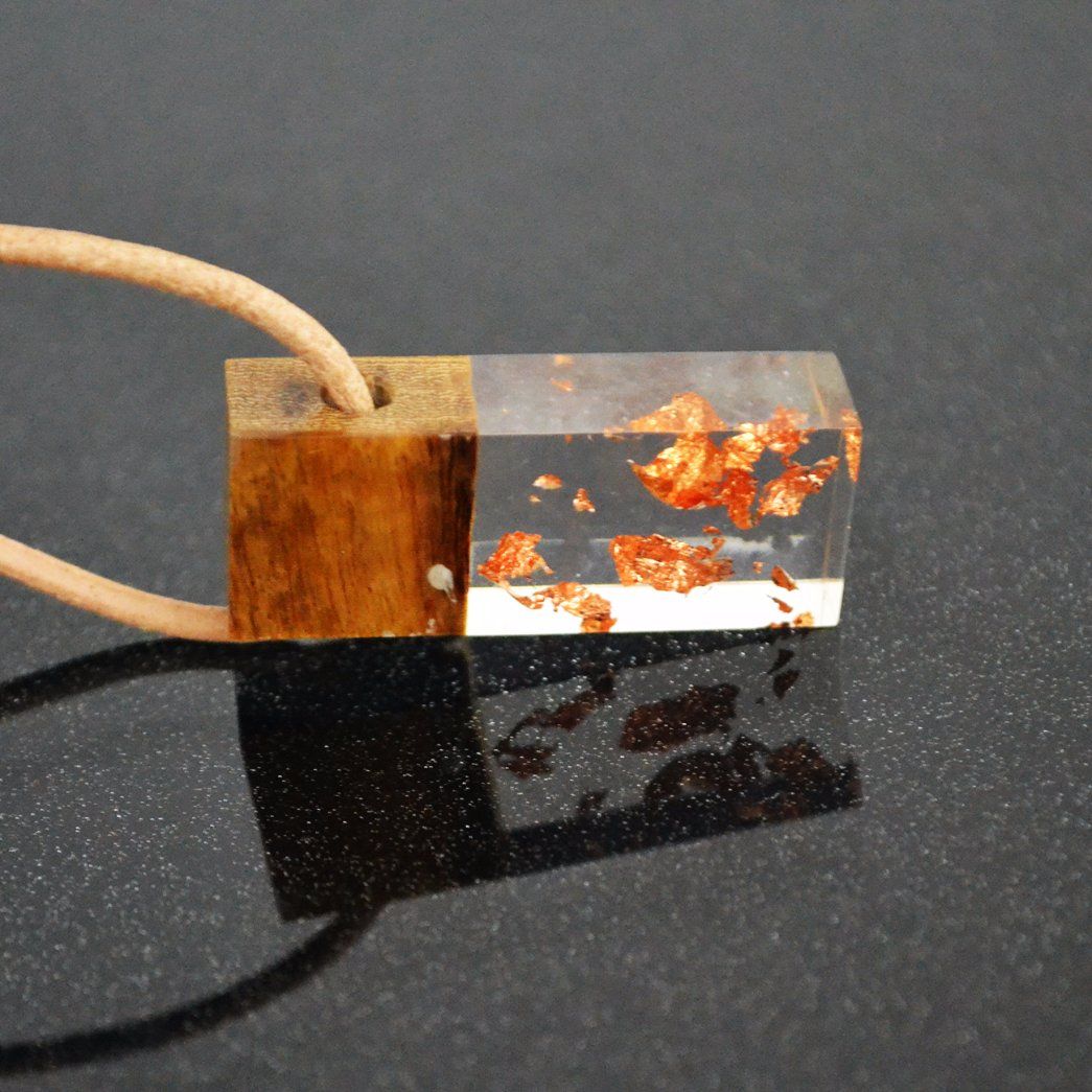 Handmade Wood Resin Gold Choker Necklace for Wholesale
