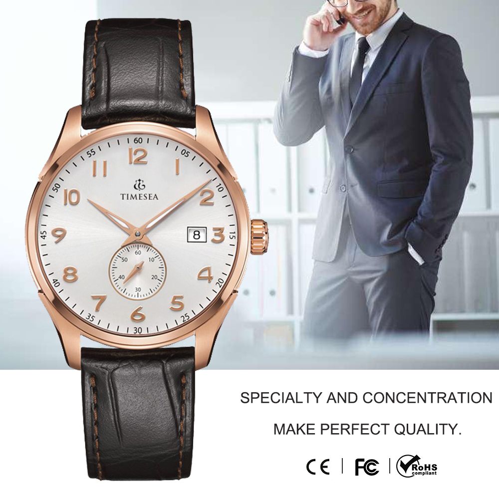 Leather Band OEM Sapphire Glass Watch Men Brand Automatic Watches72008