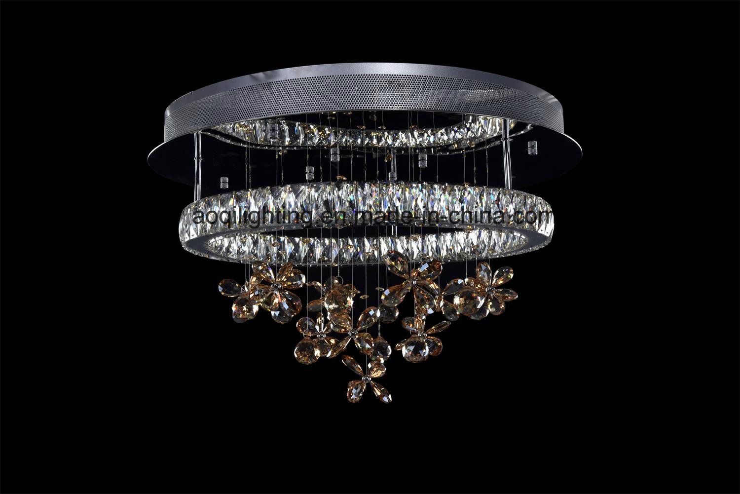 Hot Sale K9 Crystal LED Modern Chandeliers (AQ-88410-D650)