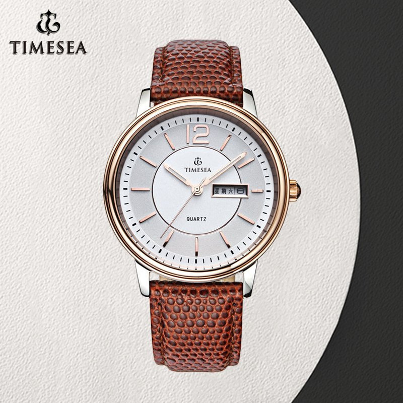 Quartz Stainless Steel Watches Men Leather Strap Luxury Man Wrist Watch72250