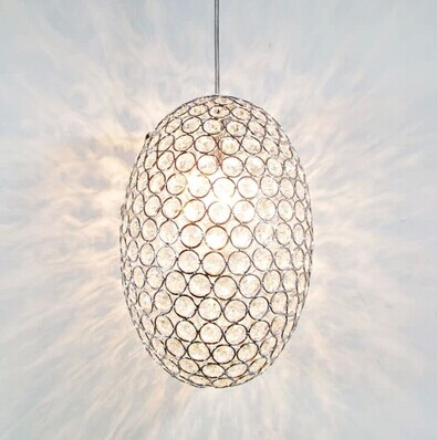 Modern Egg Pendant Lamp with Crystal Beads (WHP-997)