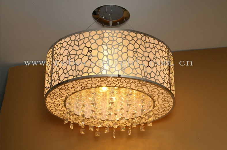Modern Crystal Pendant Light with Metal for Hotel