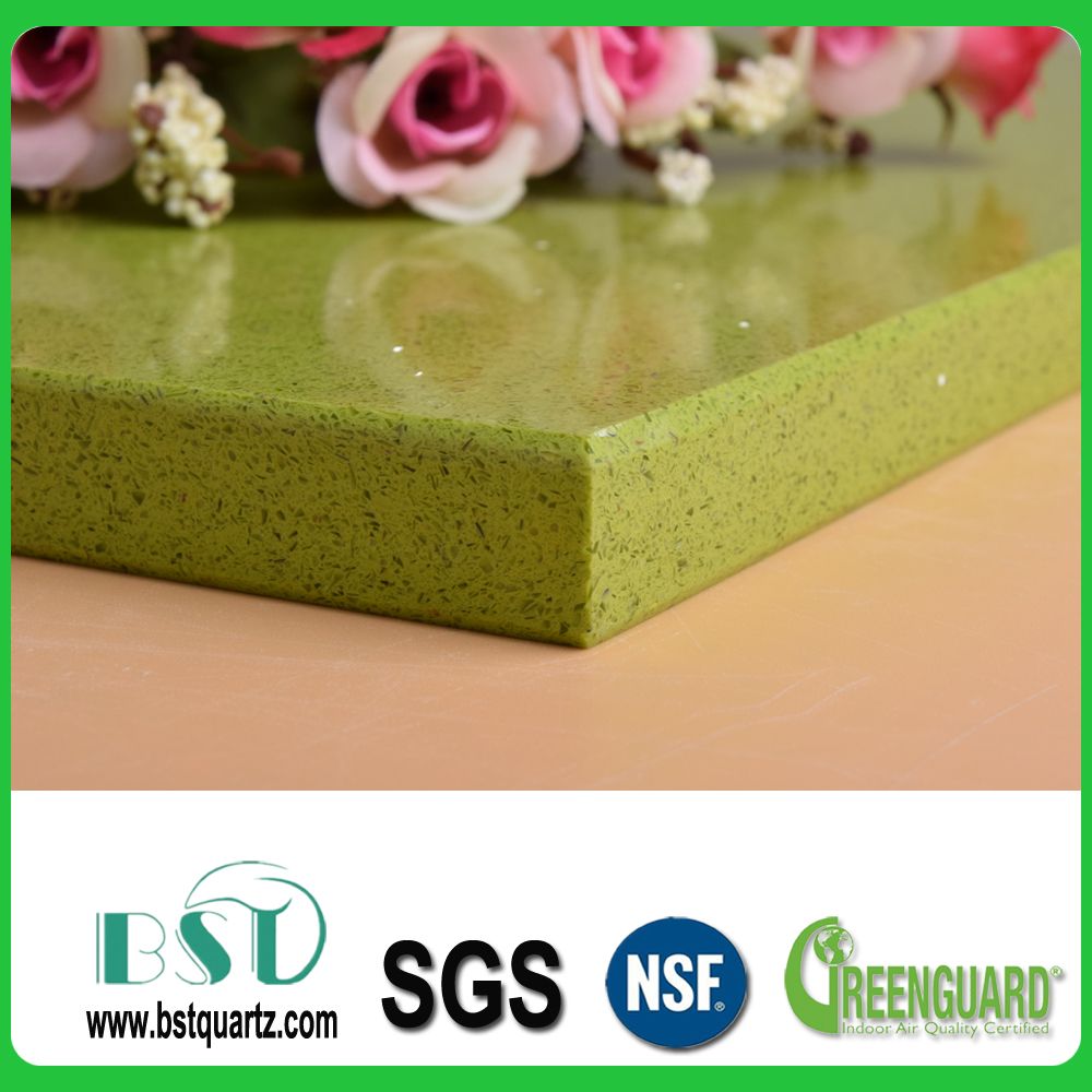 Green Sparkle Crystal Quartz Stone Slab