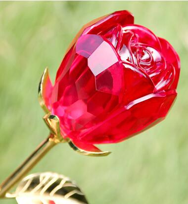 Crystal Glass Rose (JDH-041)
