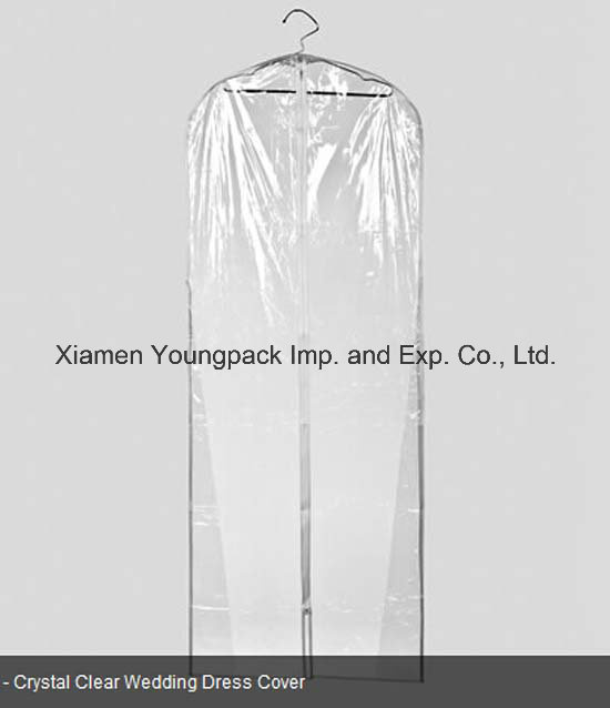 Fashion Crystal Clear PVC Bridal Wedding Dress Cover