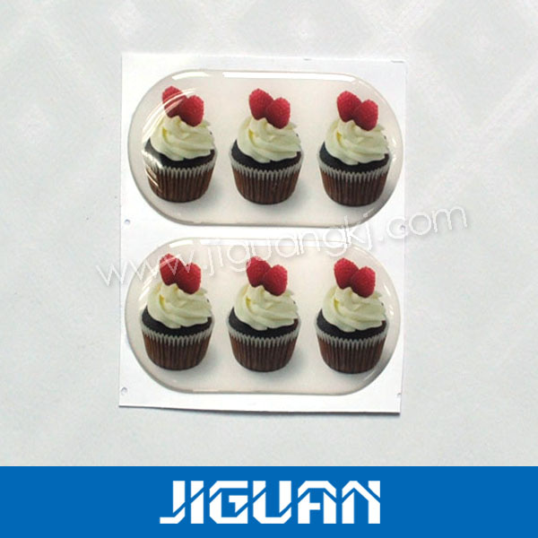 Fast Delivery No MOQ Printed 3D Private Logo Epoxy Sticker