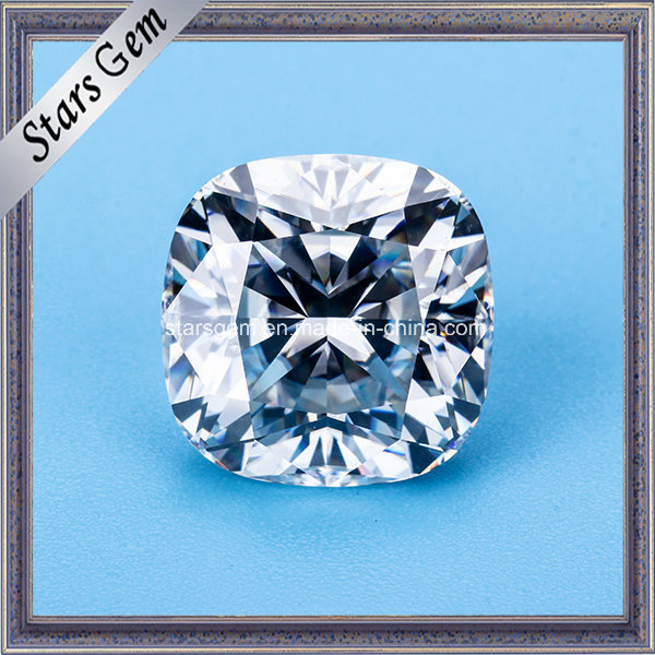 Def Color Cushion Cut 11X11mm Loose Moissanite for Jewelry