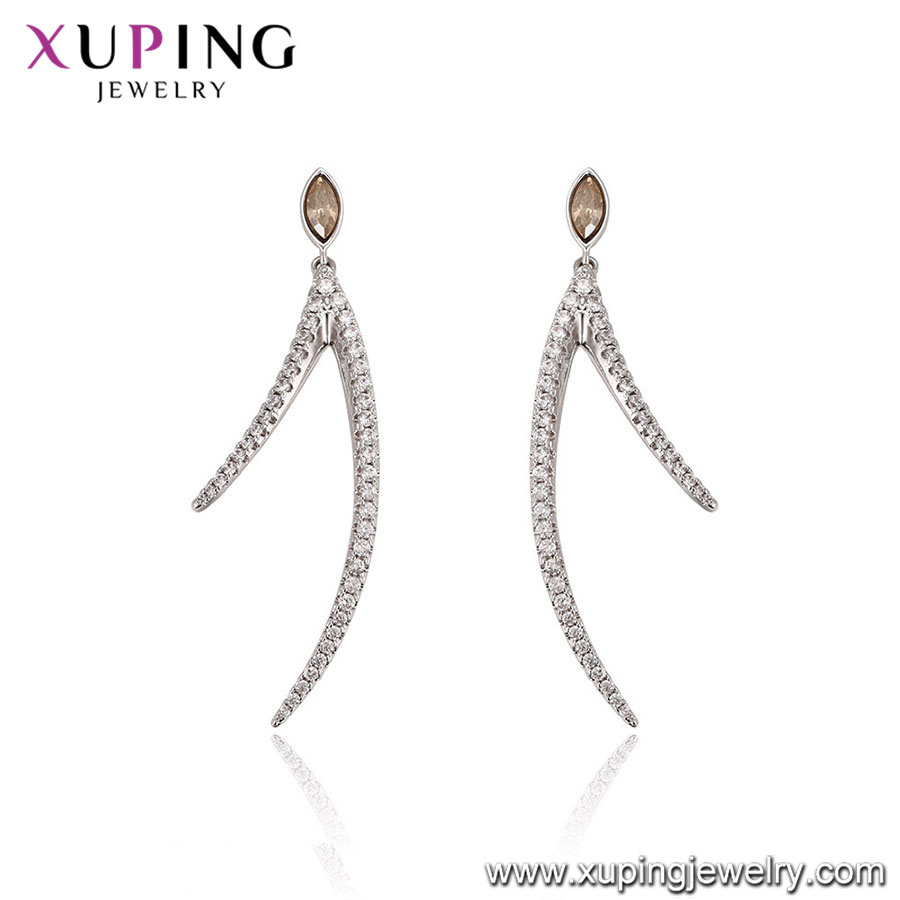 Teenage Fashion Jewelry Simple Triangle Designs Fancy Crystals From Swarovski Stud Earrings for Girls