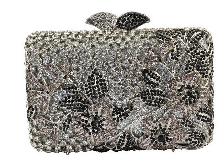 Alloy Studded Evening Bag Fashion Caught Bag